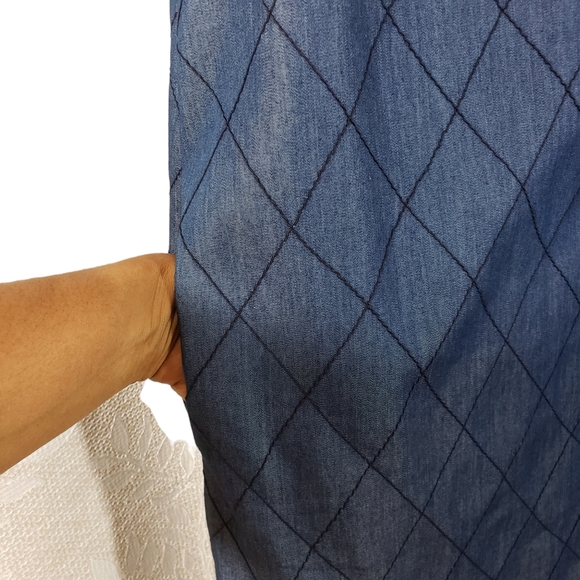 Kate Spade Quilted Chambray Mini Shift Dress - Picture 7 of 14